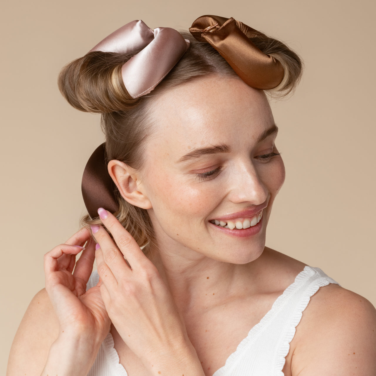 Rosewood Jumbo Satin Flexi Rods 4pc Set | KITSCH