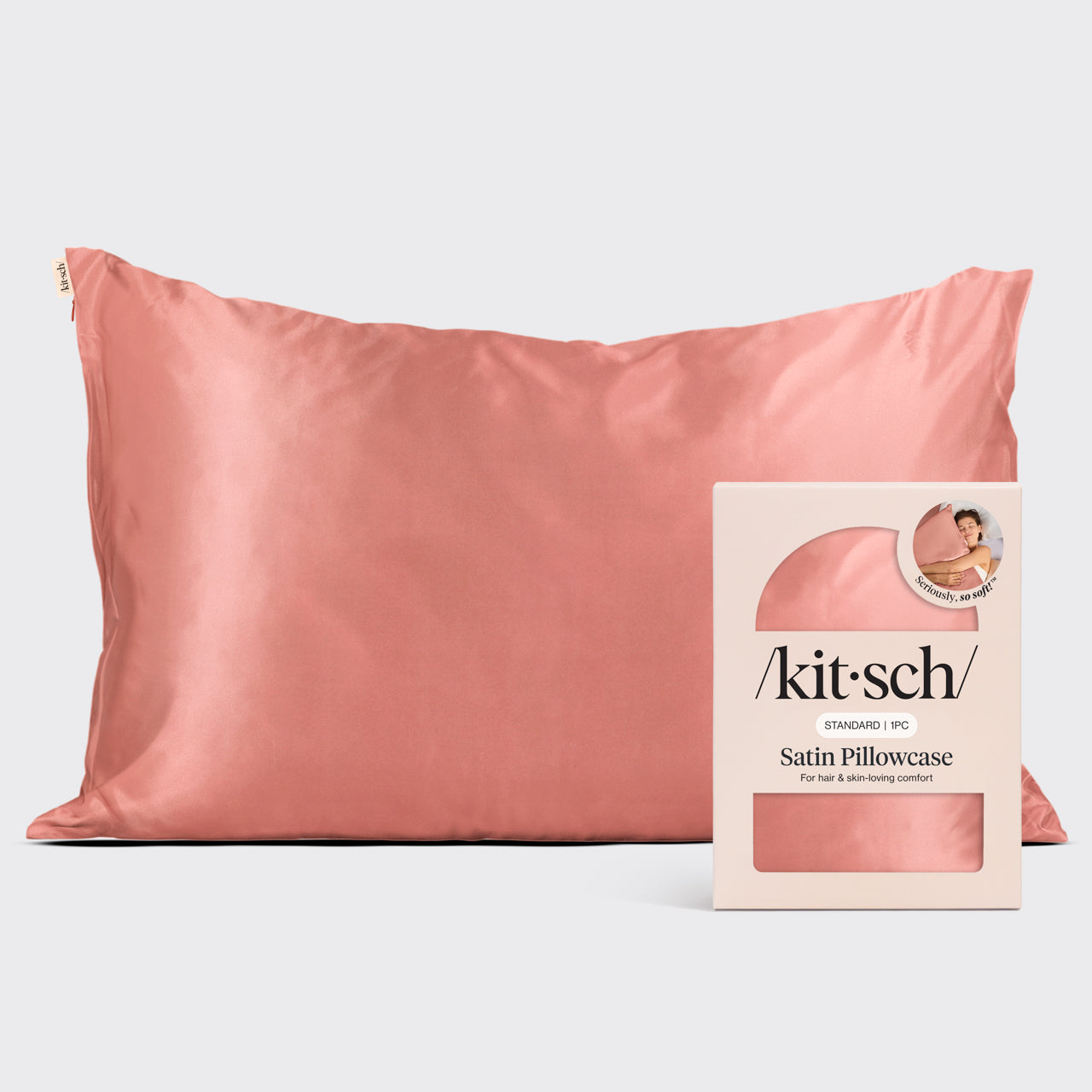 購買 Kitsch 的赤土色緞面枕套 - 免運費$35. – KITSCH