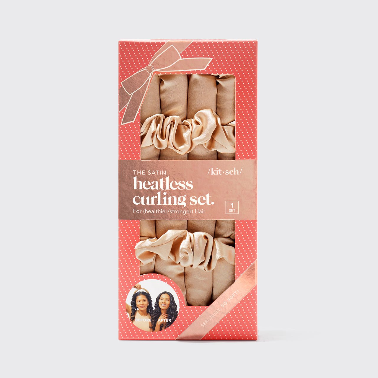 Holiday Satin Heatless Curling Set  - Champagne