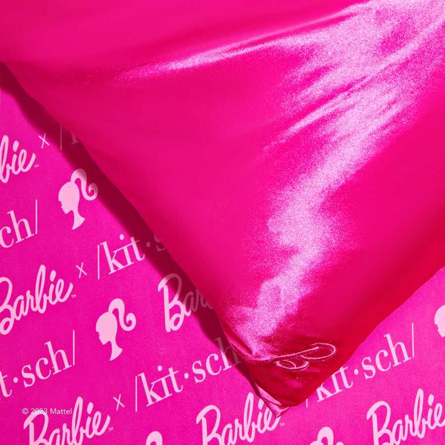 Barbie x Kitsch Satin King Pillowcase - Iconic Barbie