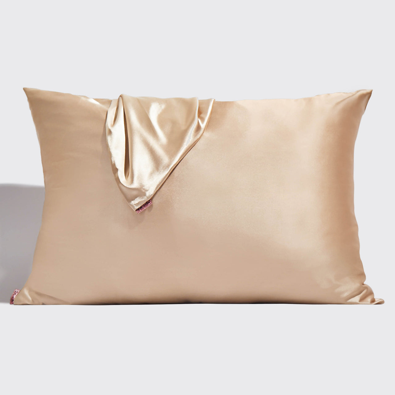 Holiday Satin Funda de almohada estándar 2pc - Champagne