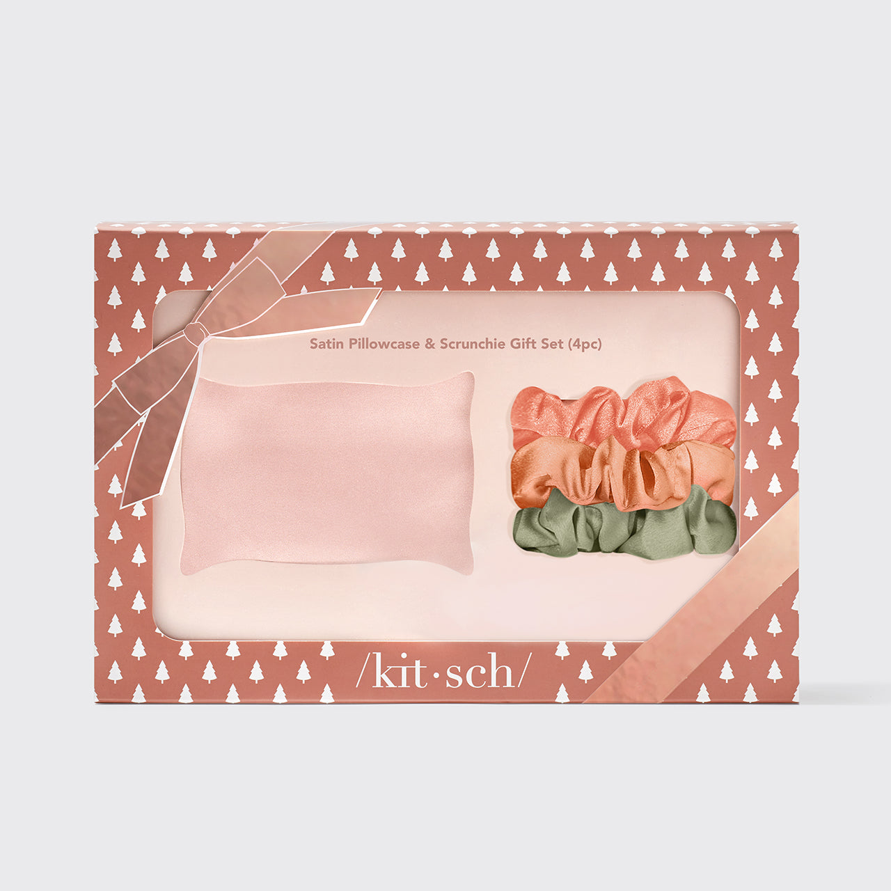Satin Pillowcase & Scrunchie 4pc Gift Set