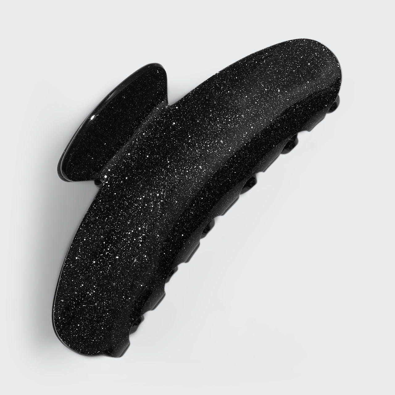 Clip ad artiglio in plastica riciclata - Glitter nero