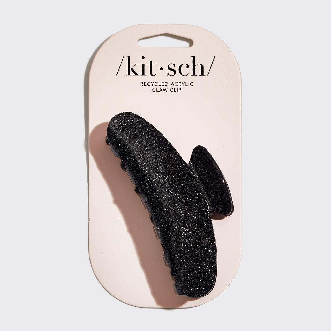 Clip ad artiglio in plastica riciclata - Glitter nero