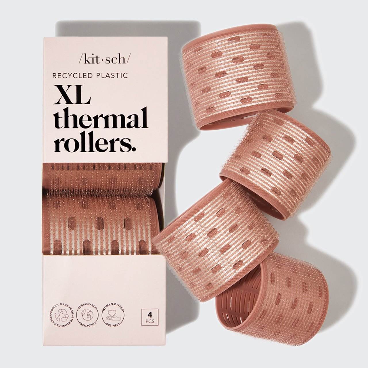Set di rulli termici XL 4 pezzi - Terracotta