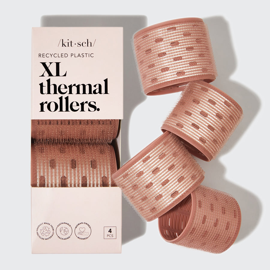 XL Thermal Rollers 4pc Set - Terracotta