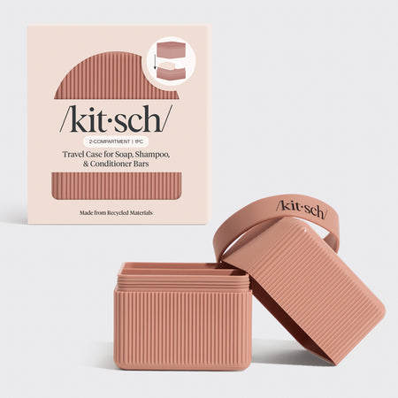 2コンパートメント トラベルケース - テラコッタ | KITSCH