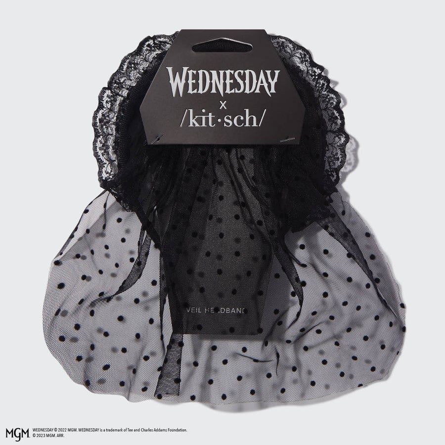 Wednesday x Kitsch Goth Veil Headband
