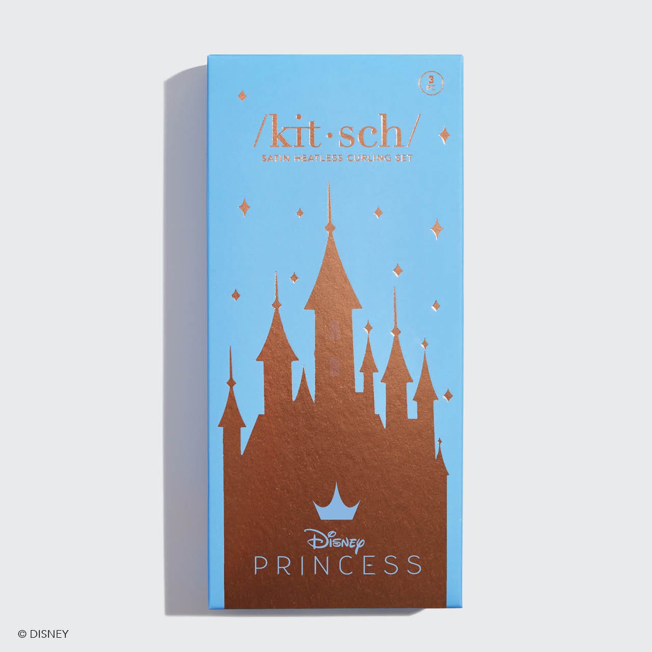 Kitsch & Disney Set de boucles en satin sans chaleur - Princess Party