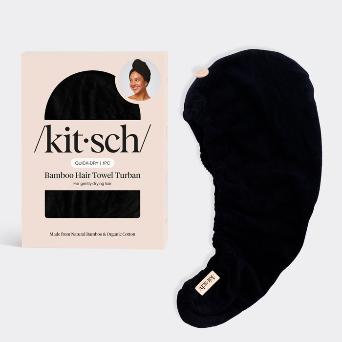 Umweltfreundliches Haartuch - Schwarz