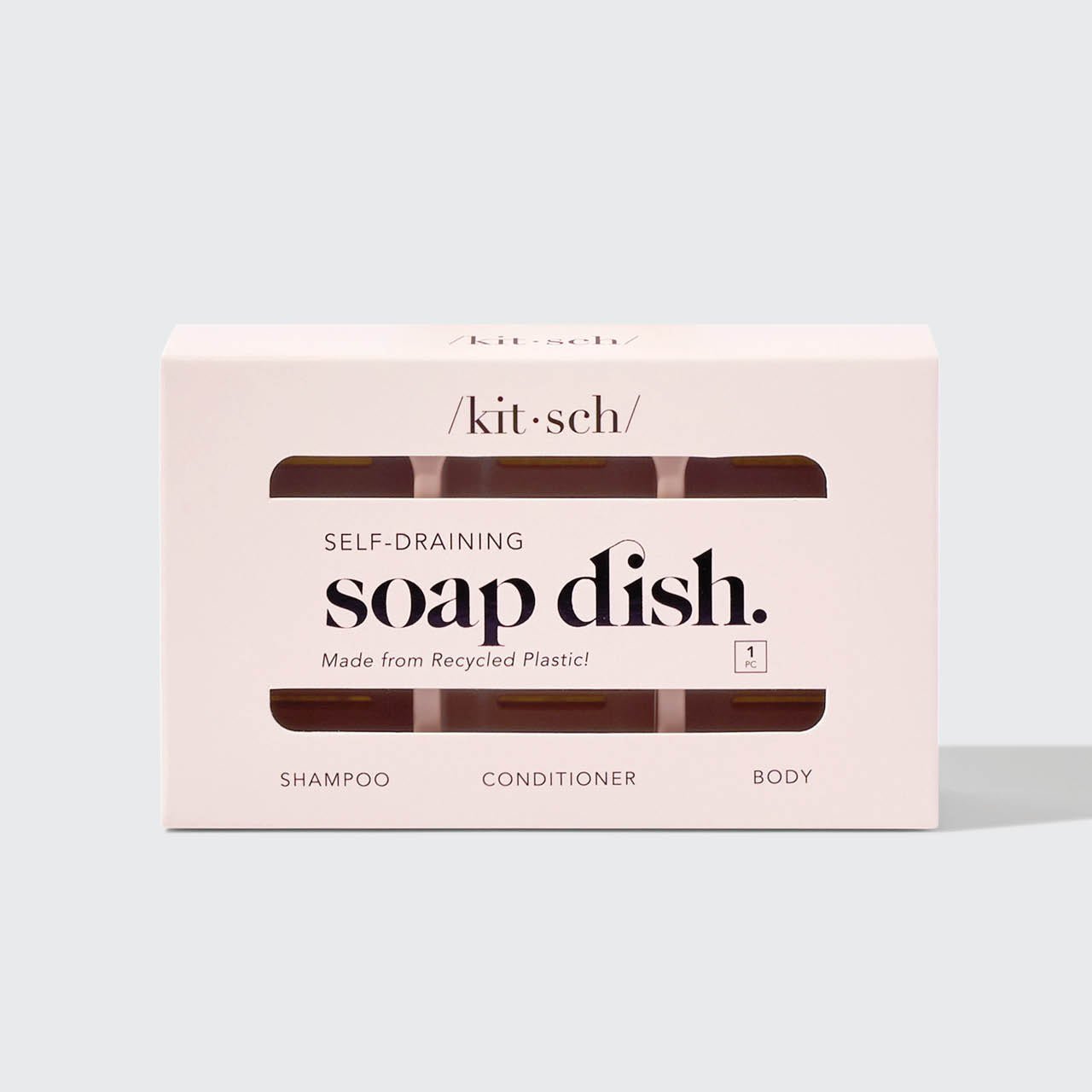 Self-Draining Soap Dish