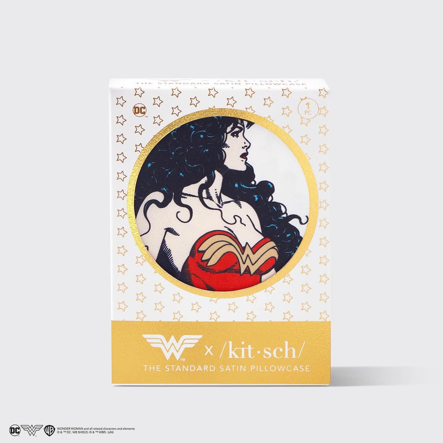 Wonder Woman x kýč Saténový povlak na polštář - Believe In Wonder