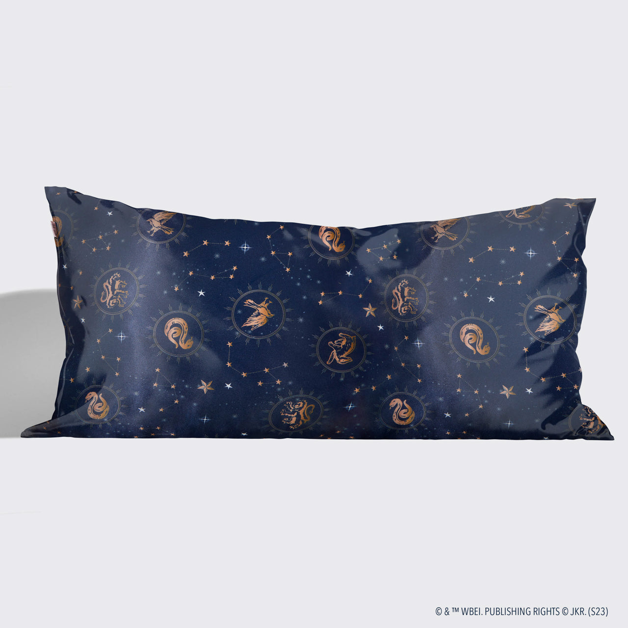 Harry Potter x Kitsch Funda de Almohada de Satén - Medianoche en Hogwarts