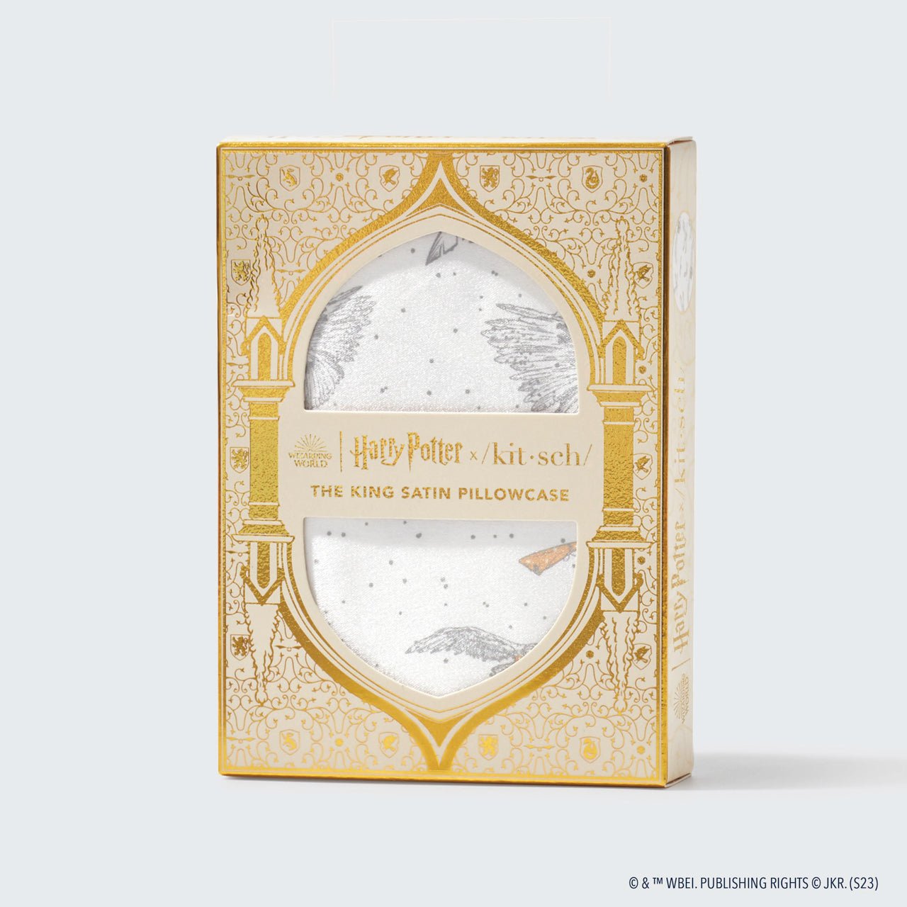 Harry Potter x Kitsch Saténový povlak na polštář King - Owl Post