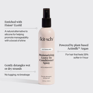 Conditionneur hydratant sans rinçage au lait d'argan