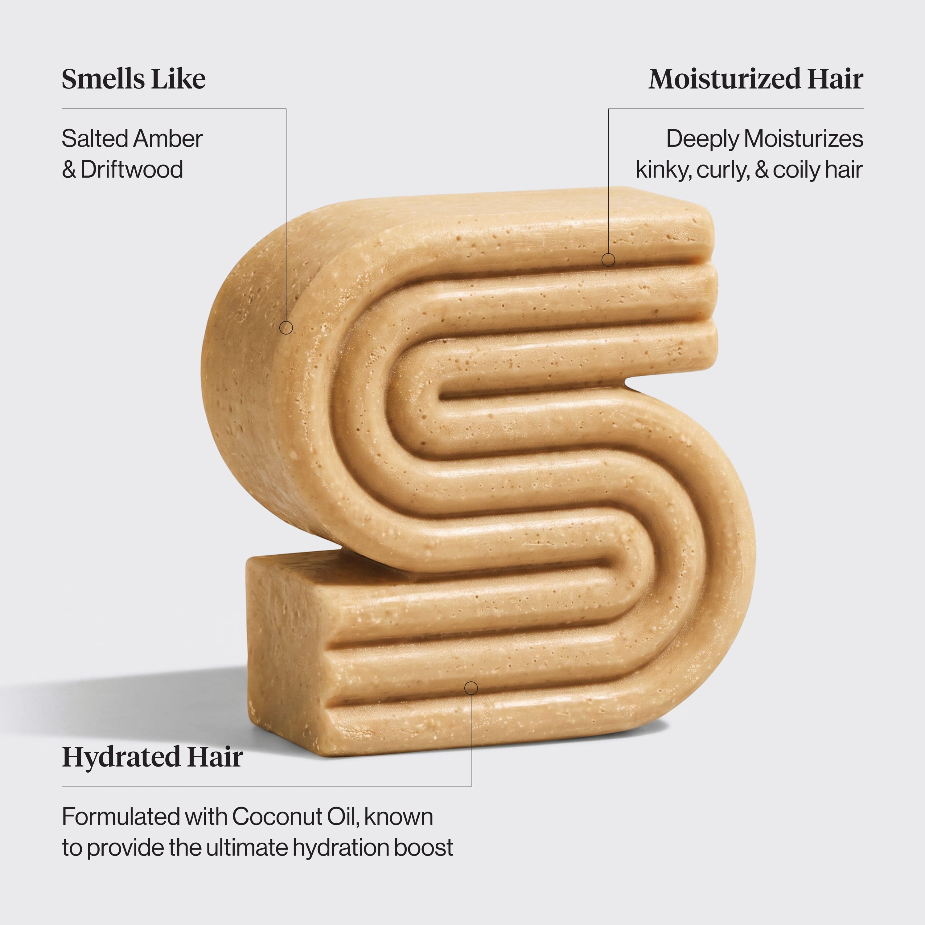 Coconut Oil Shampoo Bar for Dry Damaged Hair | KITSCH