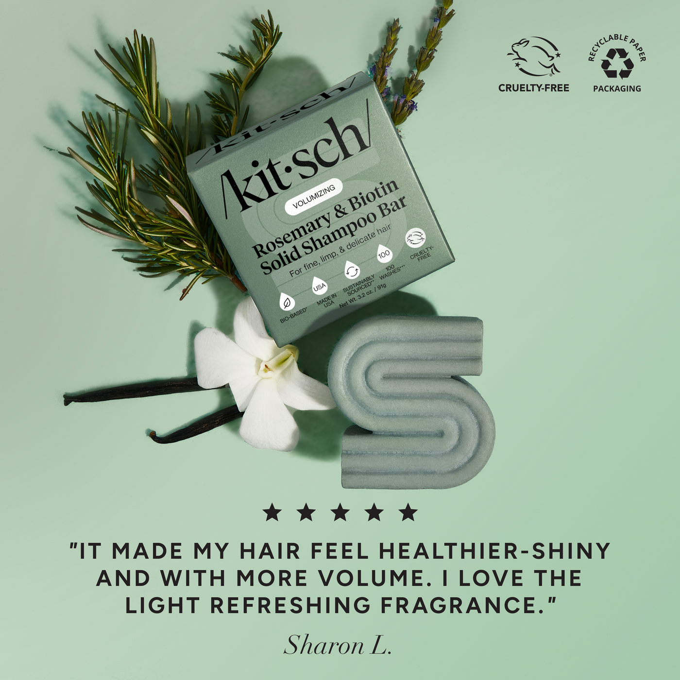 Volumizing Rosemary & Biotin Shampoo Bar
