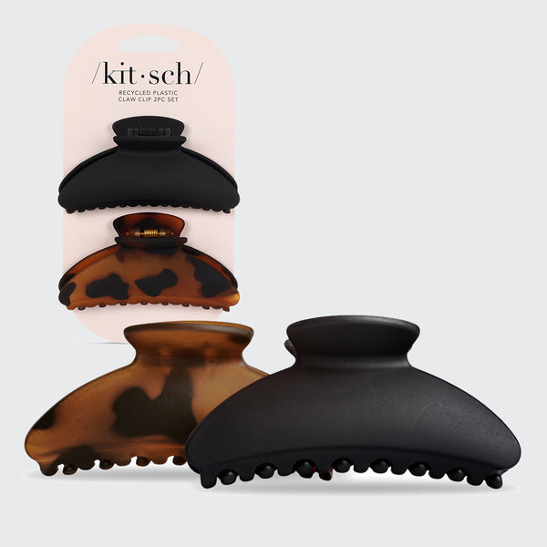 【MARITHE】 REGULAR LOGO MINI HAIR CLIP 2PACK− BLACK MINI HAIR CLIP 2PACK