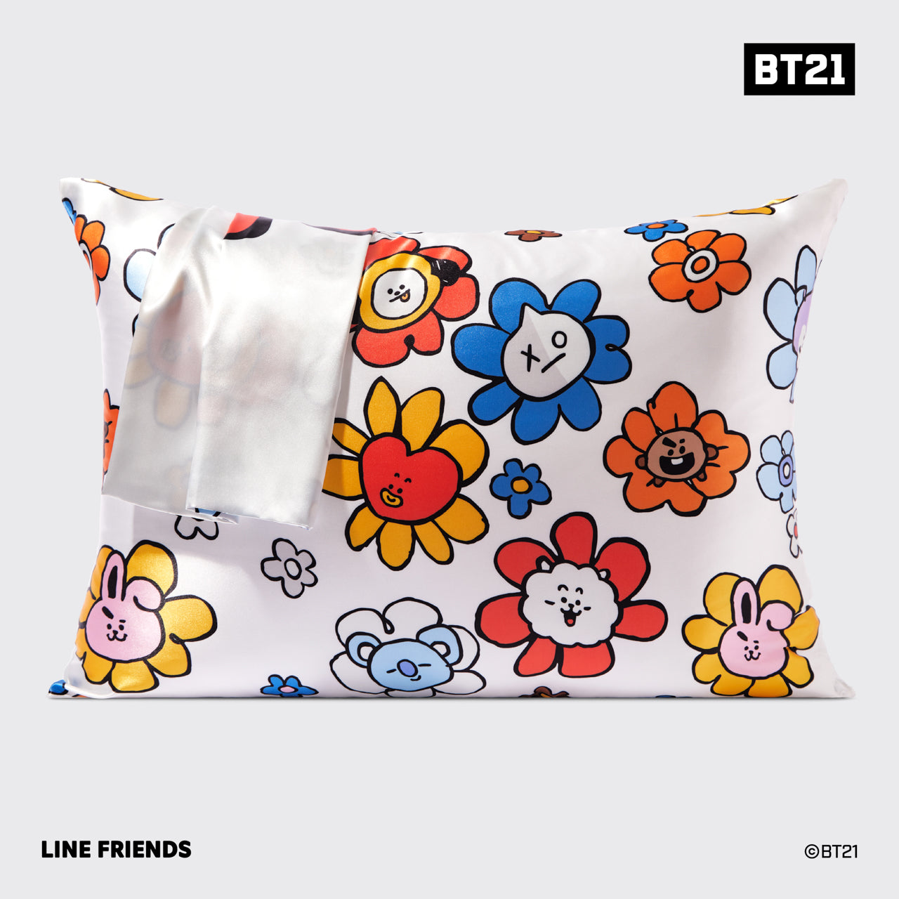 x BT21 Satin Pillowcase in RJ | KITSCH