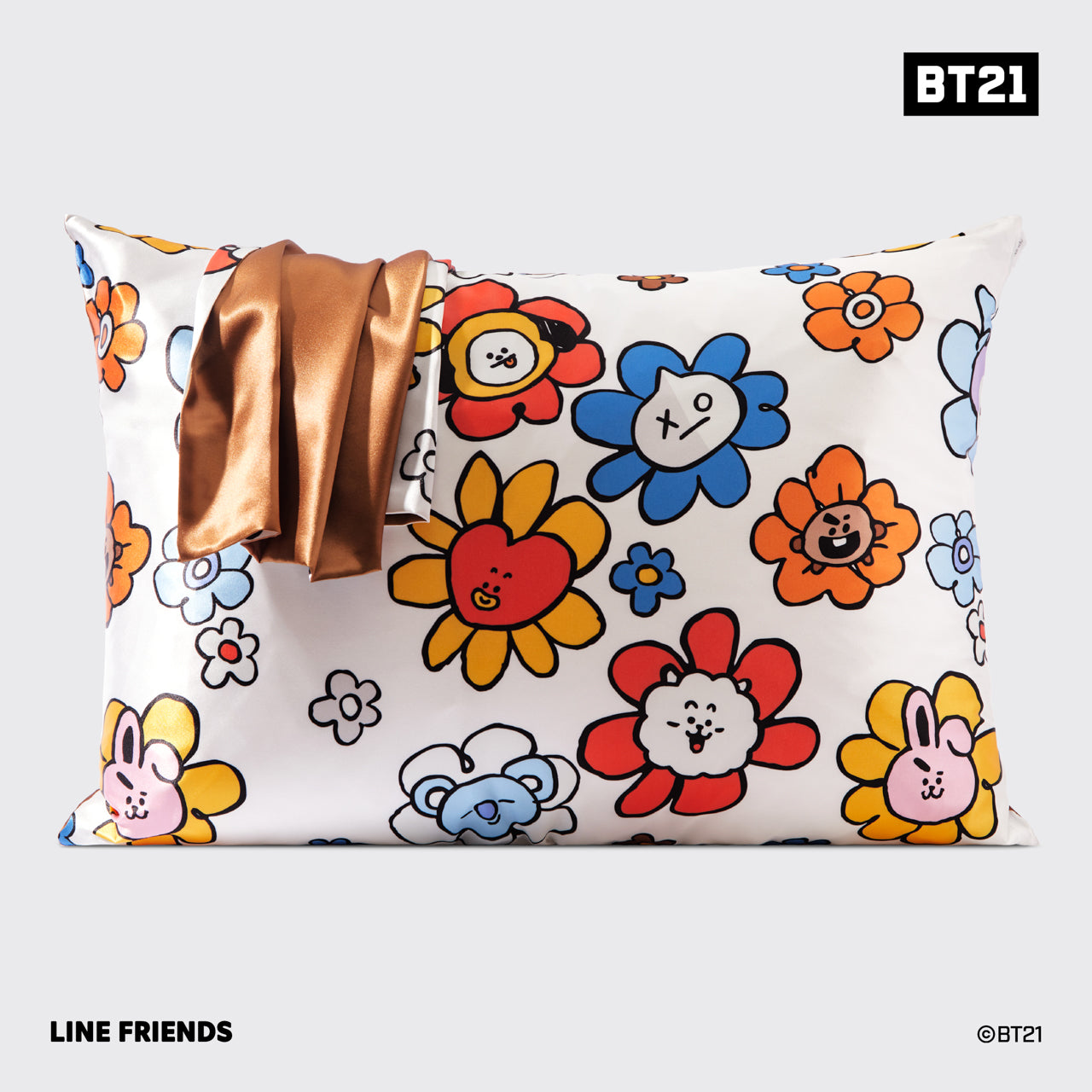 Kitsch x BT21 Satin Pillowcase in SHOOKY – KITSCH