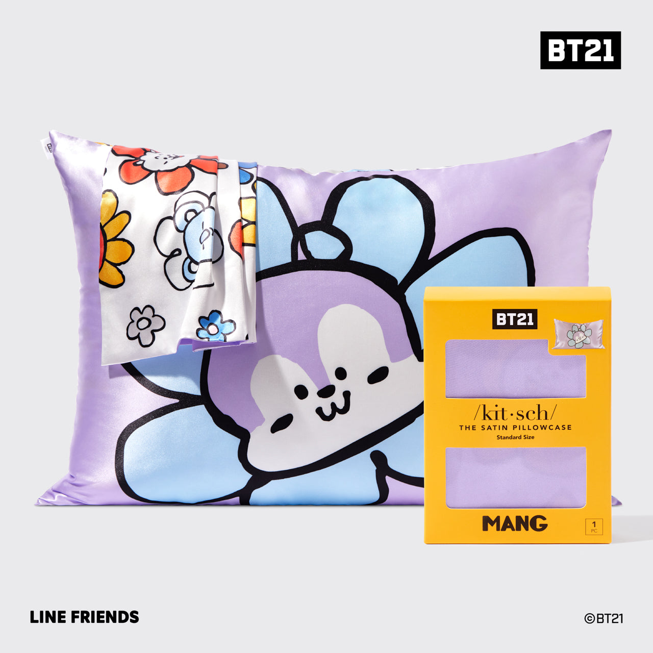 BT21 meets Kitsch Satin Pillowcase MANG KITSCH