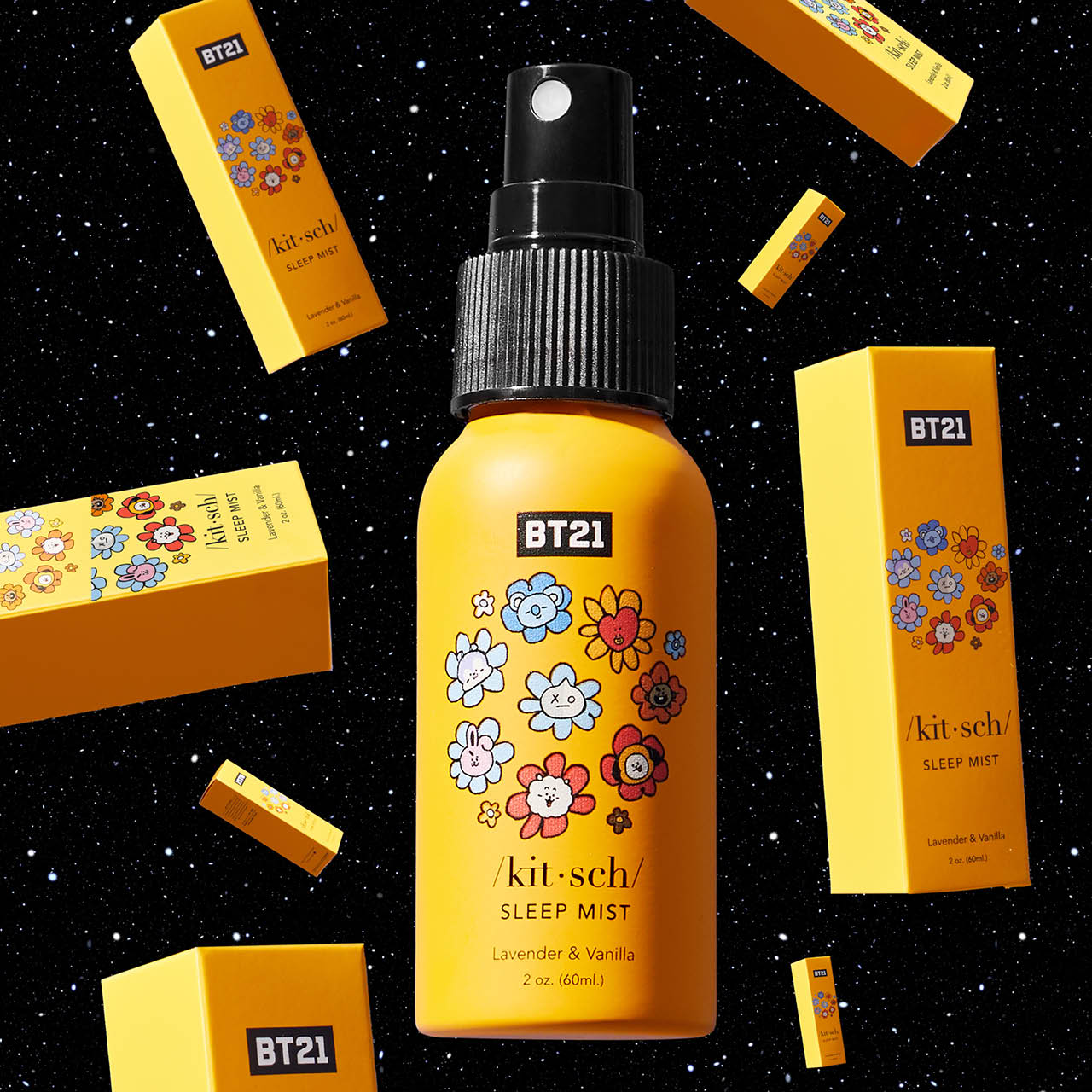 Kitsch x BT21 Brume de sommeil - Lavande & Vanille
