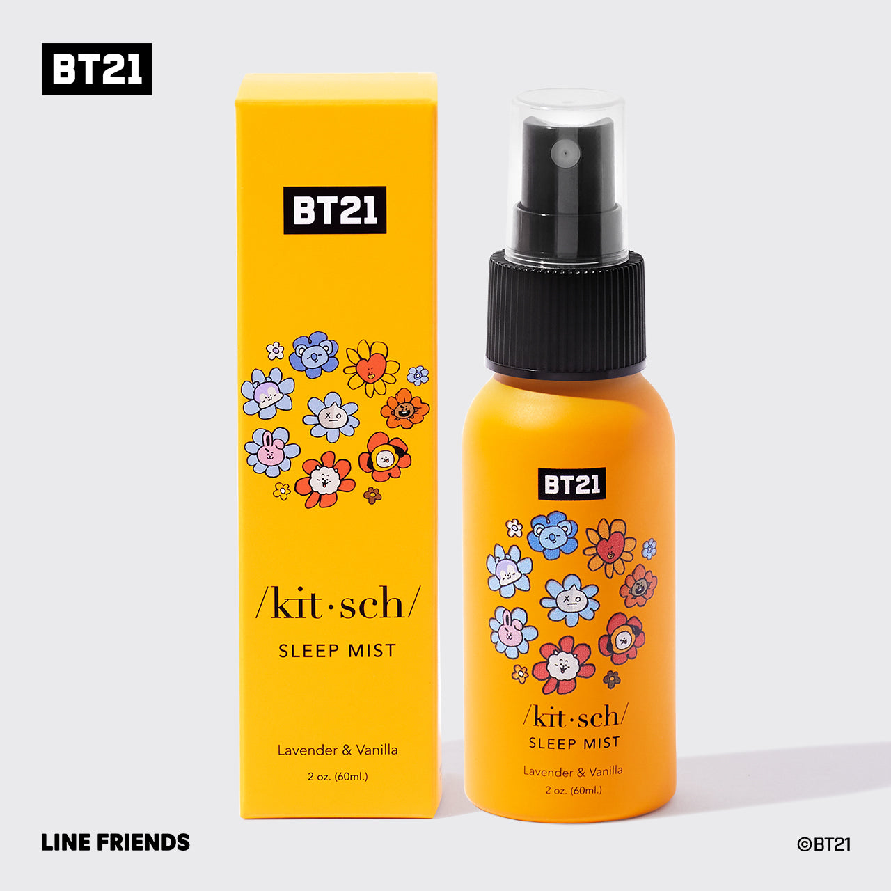 Kitsch x BT21 Brume de sommeil - Lavande & Vanille
