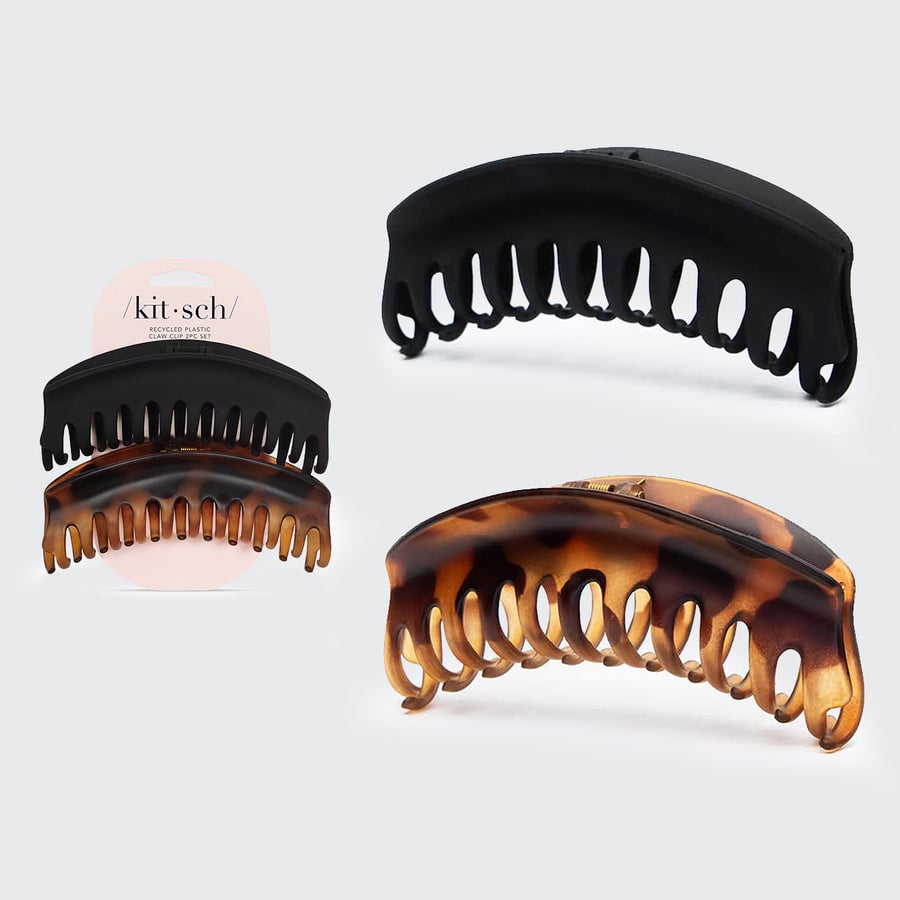 Large Dome Claw Clips 2pc -  Recycled Plastic