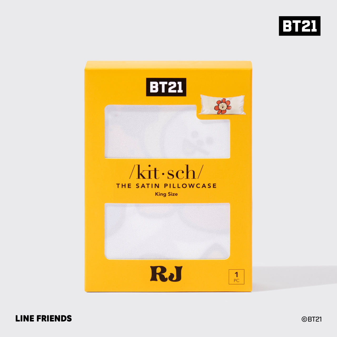 Kitsch x BT21 King Satin Pillowcase in RJ | KITSCH