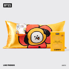 キッチュ x BT21 サテンピローケース（CHIMMY） - キング