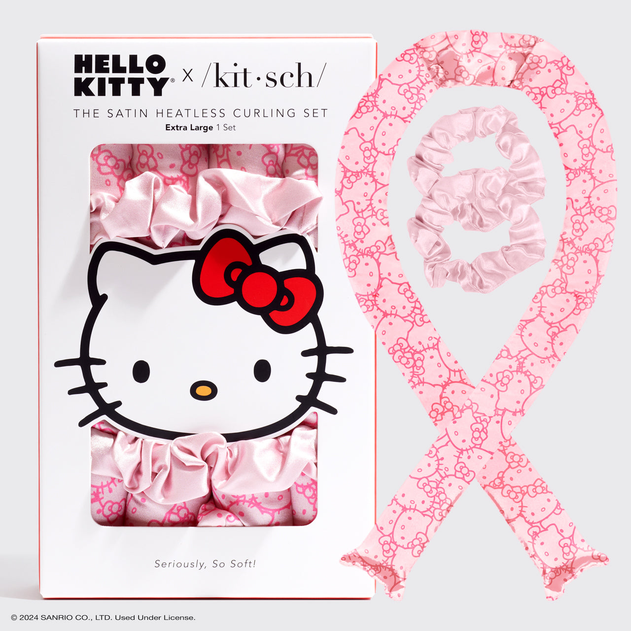 x Hello Kitty XL Heatless Curling Set in Hello Ki