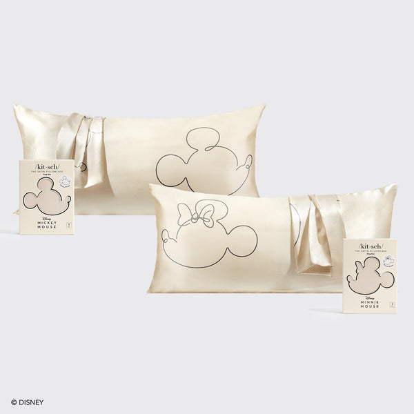 Kitsch x Mickey and Minnie King Pillowcase Bundle - Cream – KITSCH