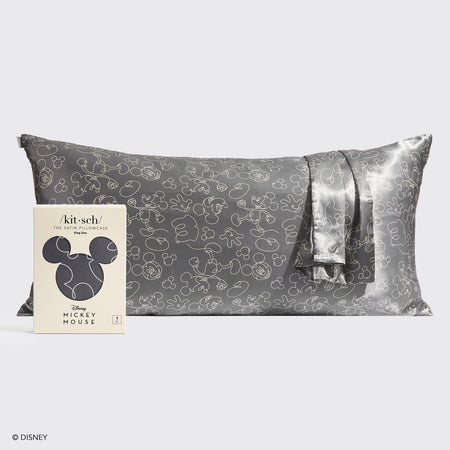 Kitsch x Mickey and Minnie Satin Pillowcase in Mickey Magic - King