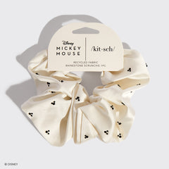 Kitsch x Mickey and Minnie Cream Rhinestone Scrunchie