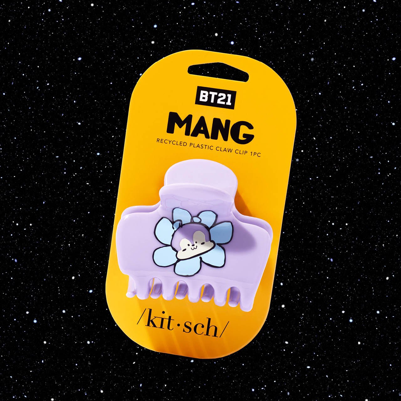 BT21 meets Kitsch Recycled Plastic Puffy Claw Clip 1pc - MANG