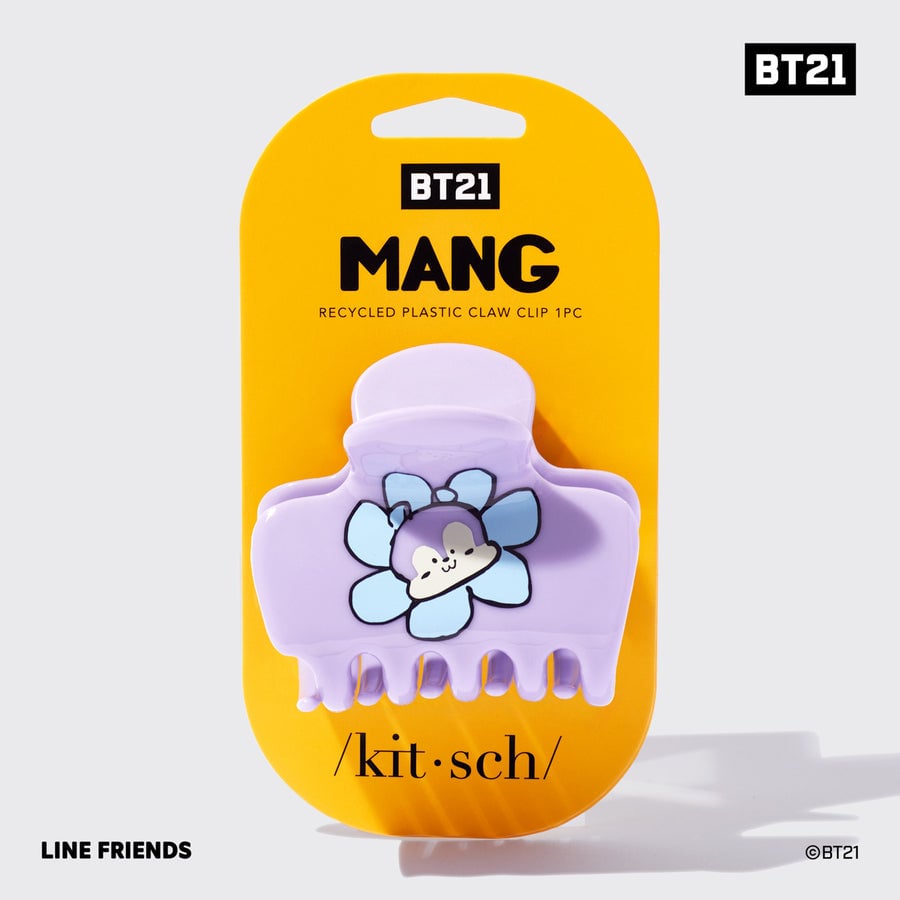 BT21 meets Kitsch Recycled Plastic Puffy Claw Clip 1pc - MANG