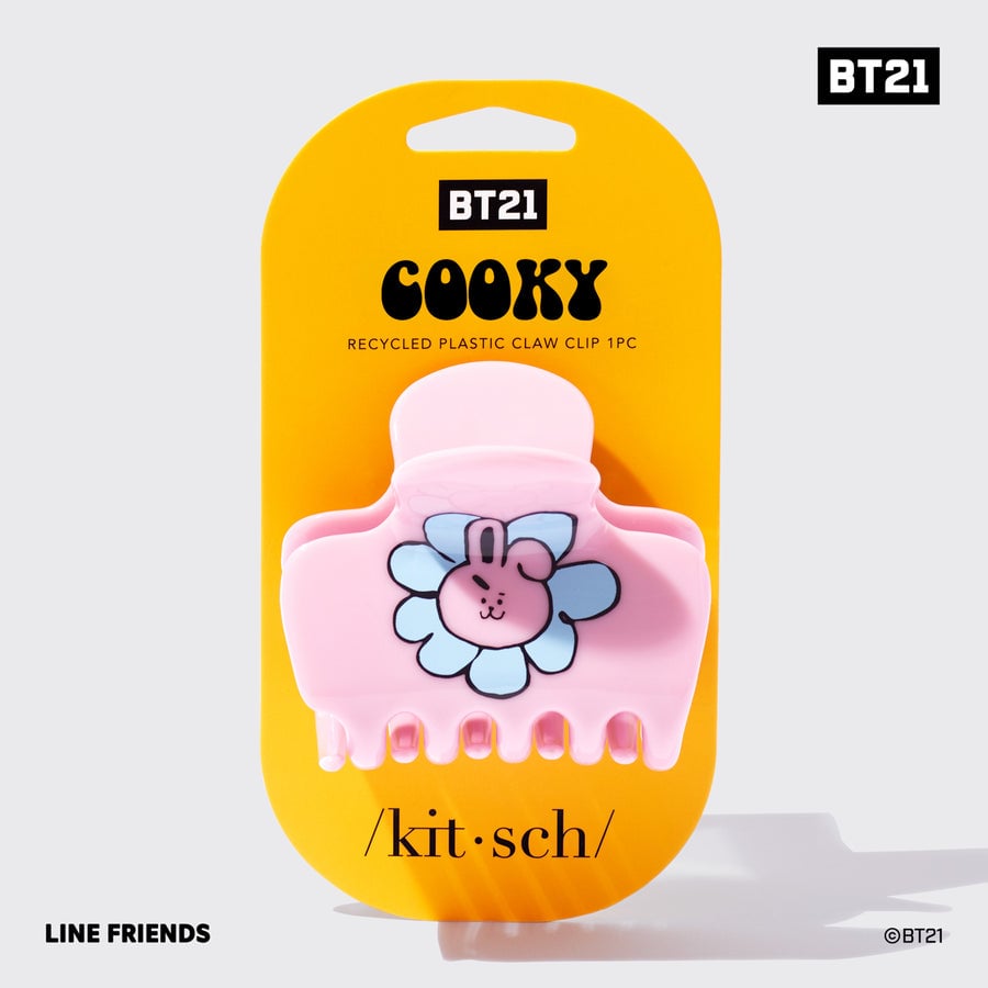 BT21 meets Kitsch Recycled Plastic Puffy Claw Clip 1pc - COOKY