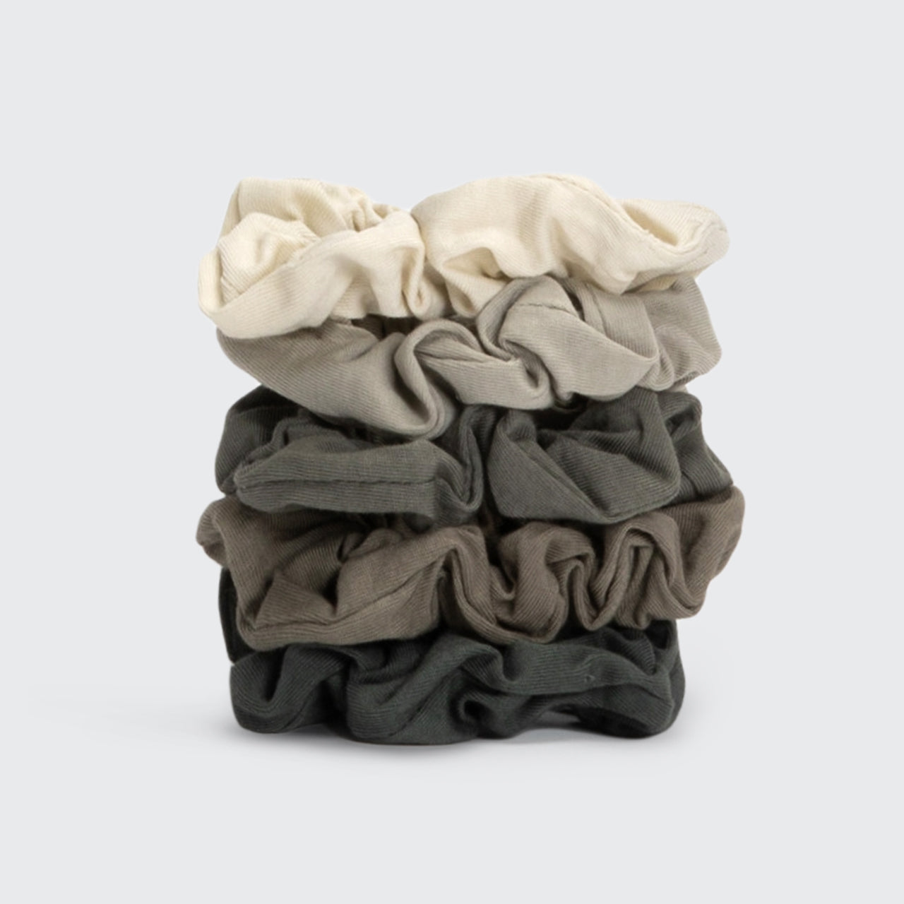 Elásticos de malha de algodão orgânico 5 peças - Preto