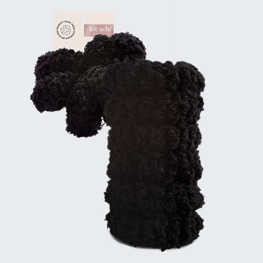 Organic Cotton Fluffy Ponies 6pc- Black