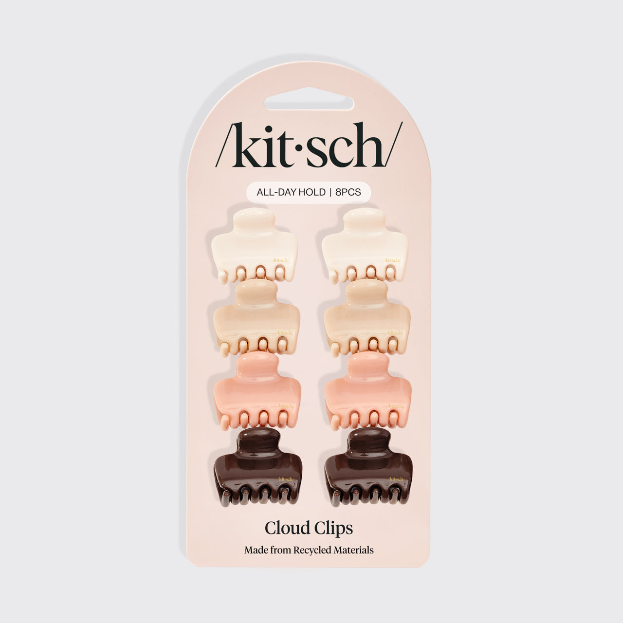 Rosewood Cloud Claw Clips 8pc Set - Mini | KITSCH