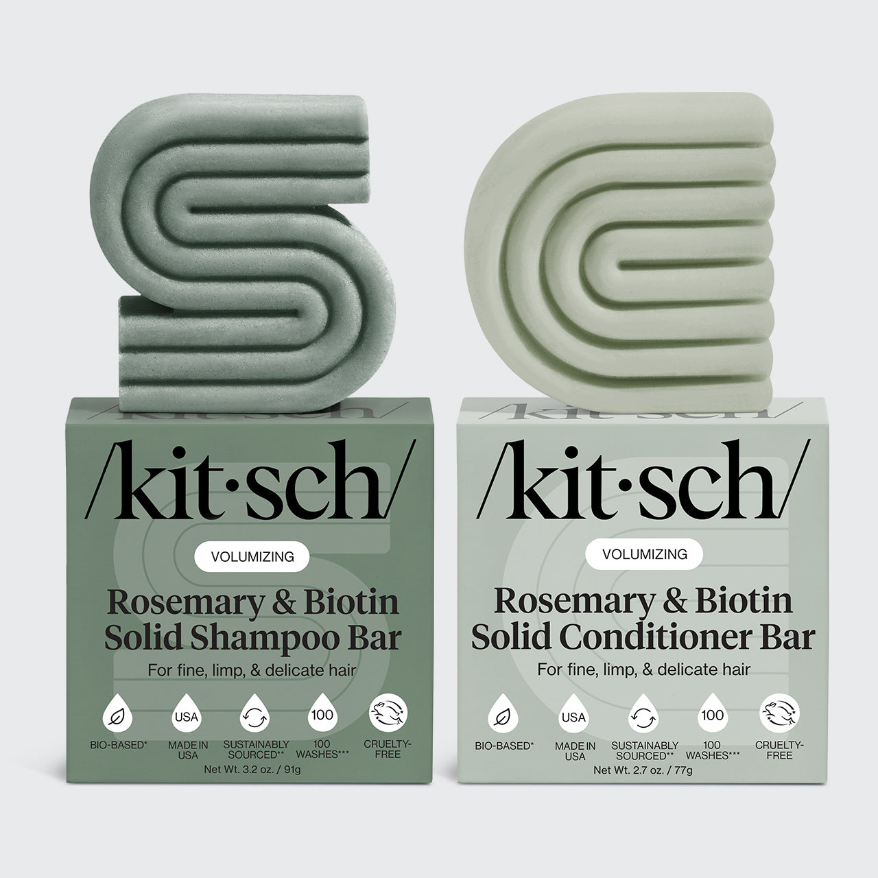 Rosemary & Biotin Volumizing Shampoo & Conditione | KITSCH