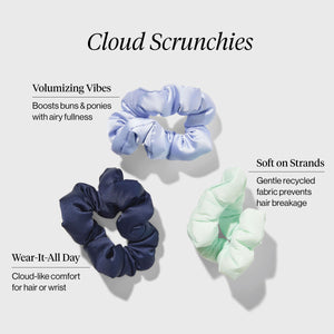 Garden Bouquet Cloud Scrunchies 3pc Set
