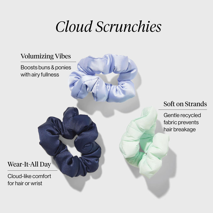Wolke Scrunchies 3pc Set - Garten Bouquet