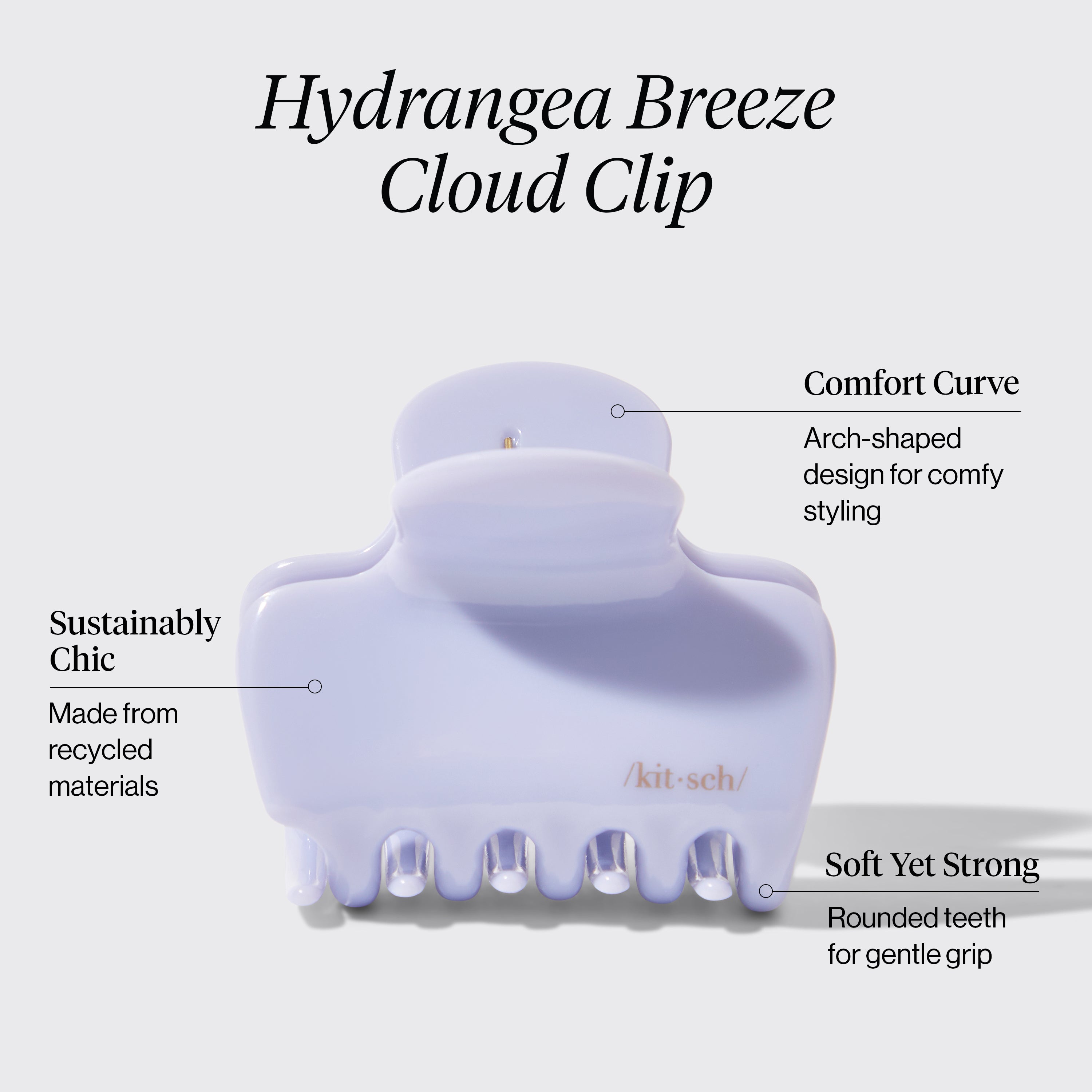 Hydrangea Breeze Cloud Claw Clip - Medium | KITSCH