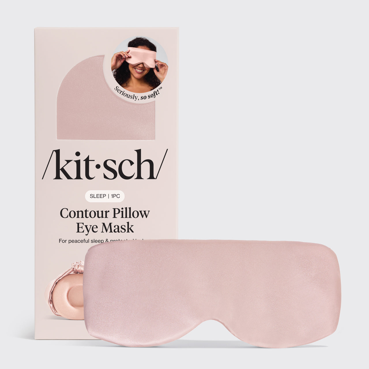 Masque de sommeil contour coussin teinte blush