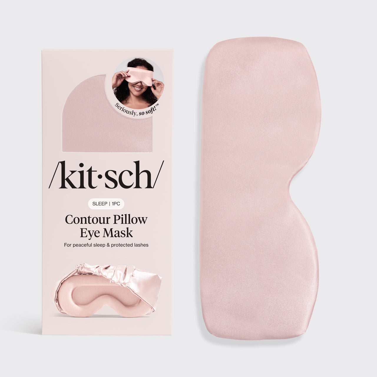 Konturiertes Kissen-Schlafmaske in Blush