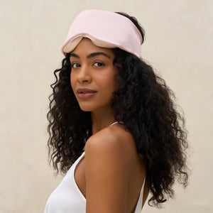 Masque de sommeil contour coussin teinte blush