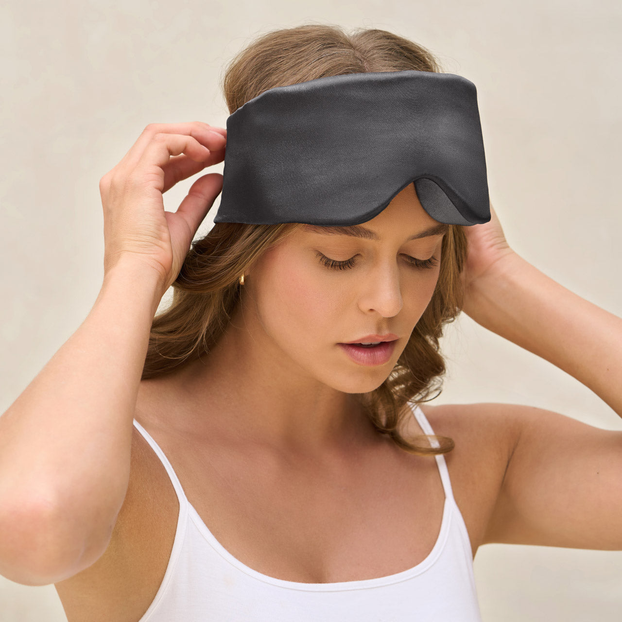Charcoal Contour Pillow Eye Mask | KITSCH