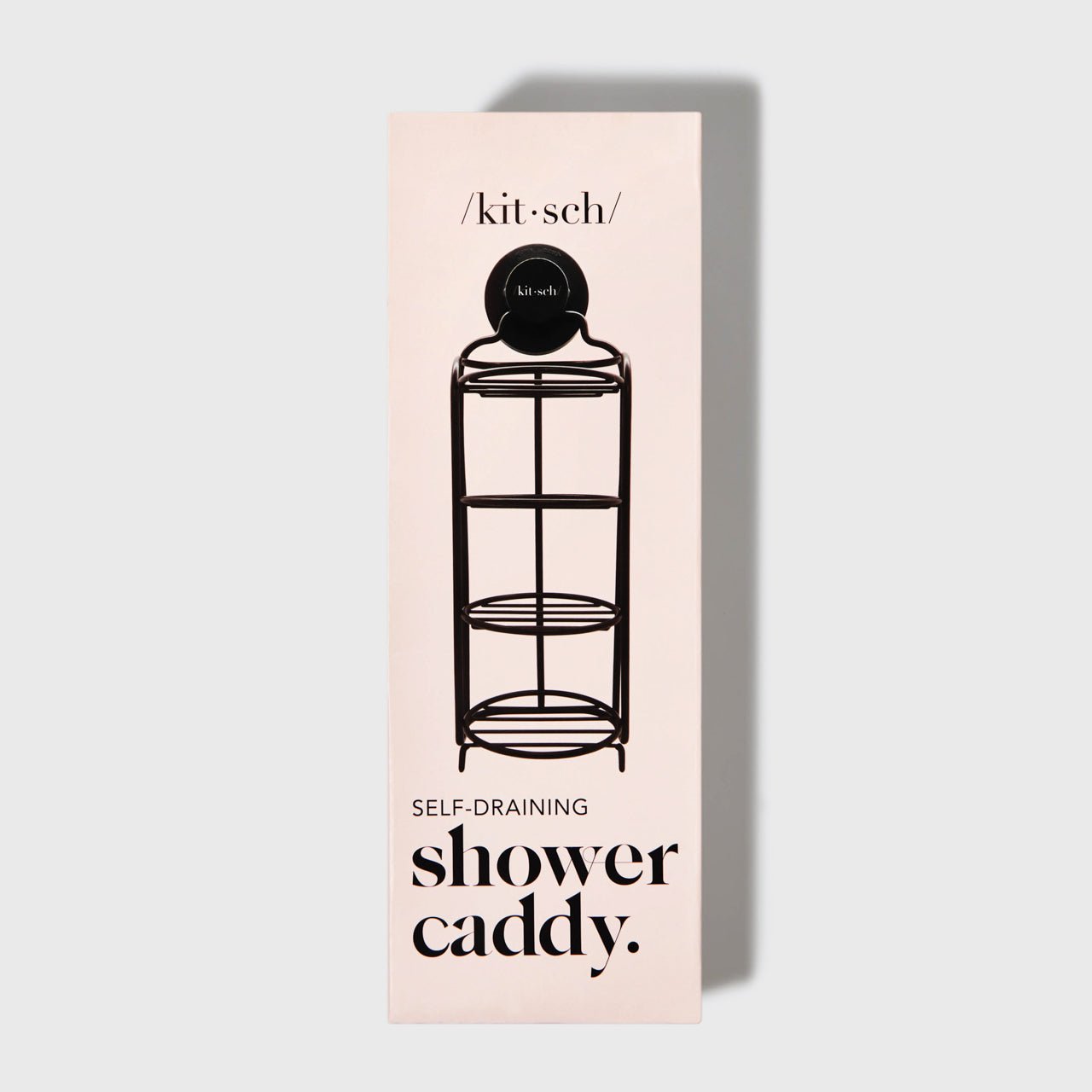Kitsch, Self-Draining Shower Caddy w/ Suction Cup, Rust Proof Bar Soap  Holder