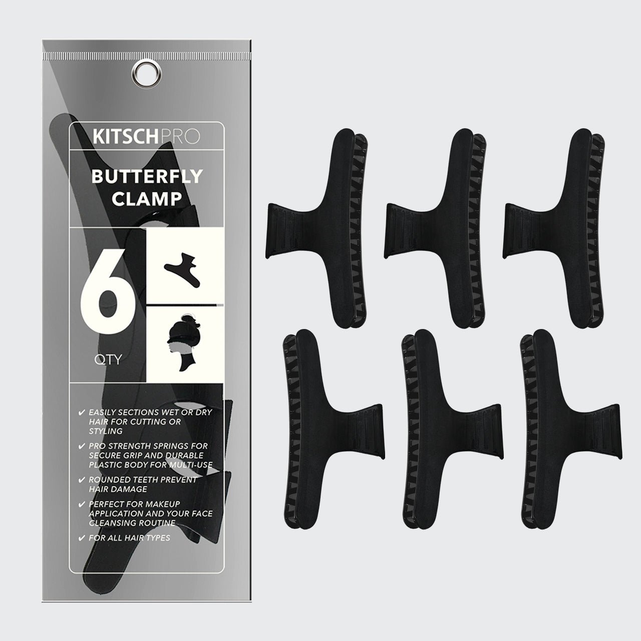 Butterfly Clamps 6pc (Black)